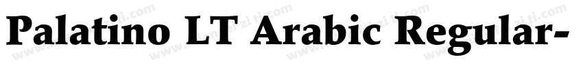 Palatino LT Arabic Regular字体转换